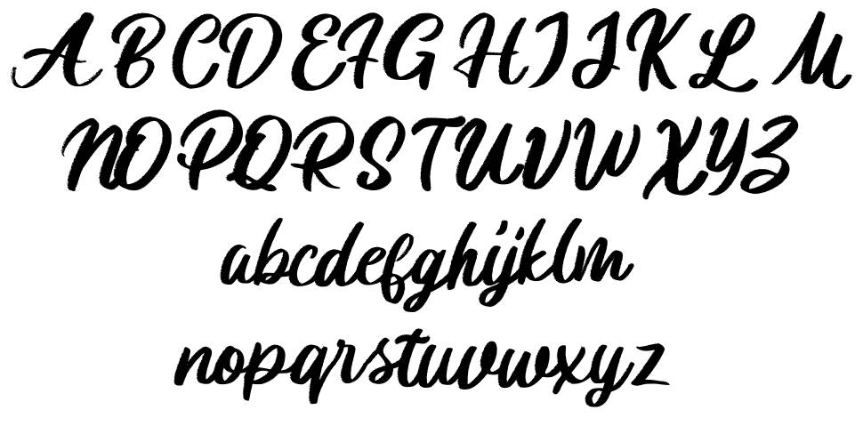 Qalifony font specimens