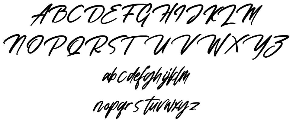 Qarafillag font specimens
