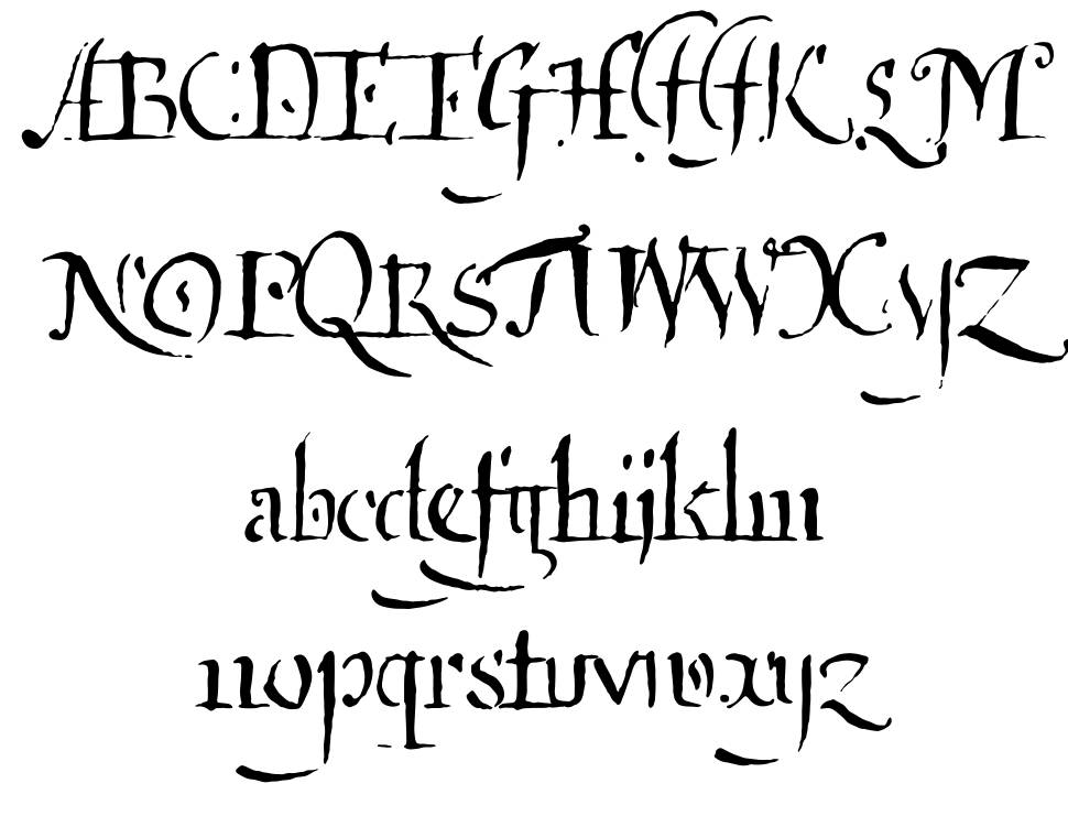 Qartagrafy フォント 標本