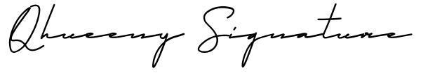 Qhueeny Signature