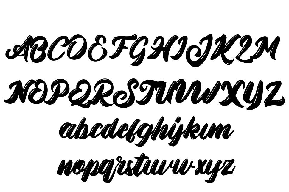 Qickie písmo Exempláře