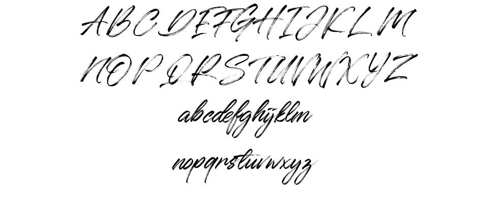 Qillsey Einstein font specimens