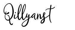 Qillyanst 字形