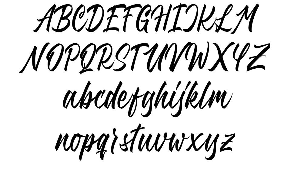 Qimaila Script font specimens