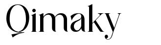 Qimaky 字形
