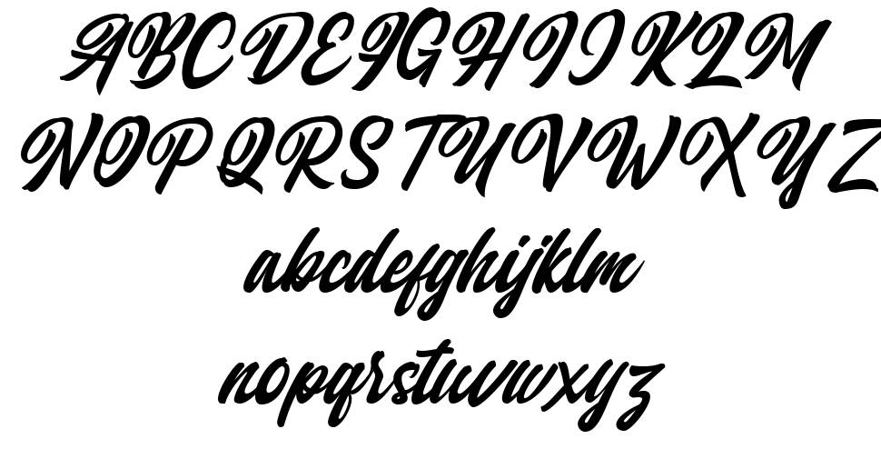 Qintan Script font specimens