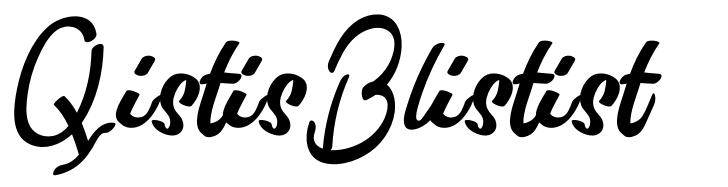 Qistis Blistist font