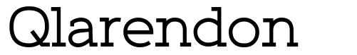 Qlarendon 字形