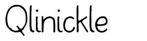 Qlinickle 字形