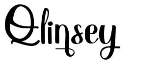 Qlinsey шрифт