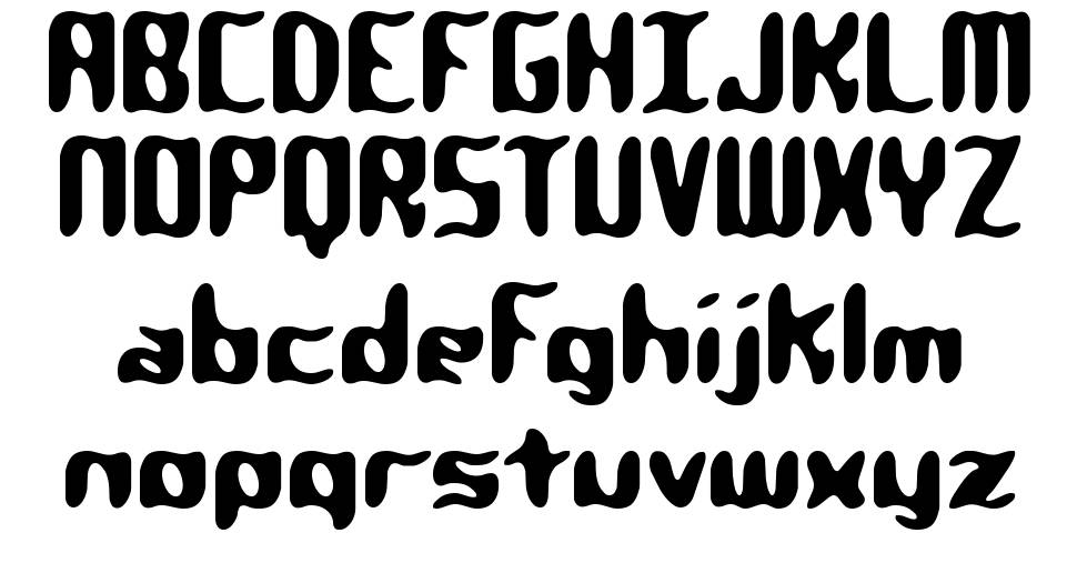 Qlumpy BRK font specimens