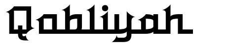 Qobliyah フォント