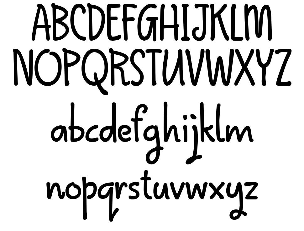 Qokipops font Örnekler