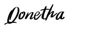 Qonetha шрифт