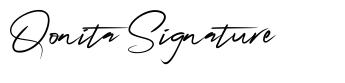 Qonita Signature 字形