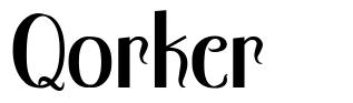 Qorker 字形