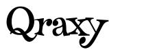 Qraxy フォント