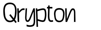 Qrypton písmo