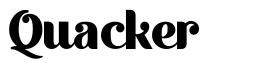 Quacker шрифт