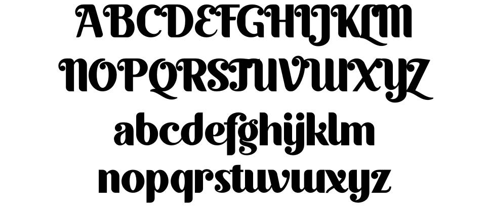 Quacker font Örnekler
