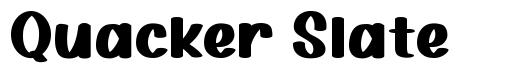 Quacker Slate 字形