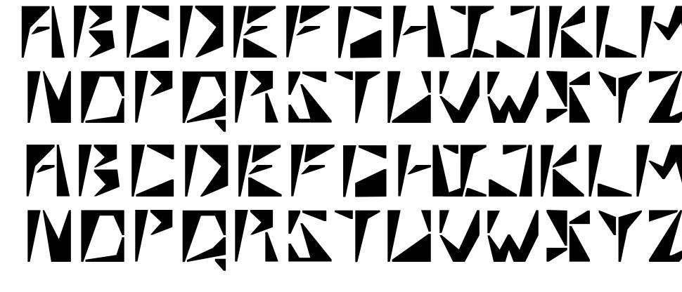 Quadra font specimens