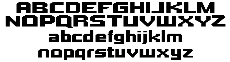 Quadrangle-Regularfont specimens