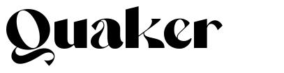 Quaker font