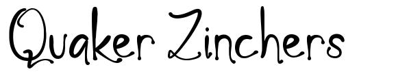 Quaker Zinchers 字形