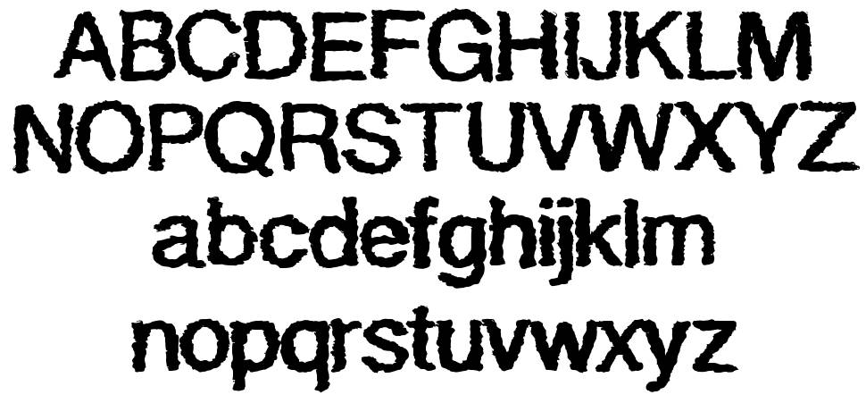 Quaky 字形 标本