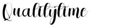 Qualitytime font