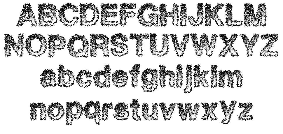 Quantum Ants písmo Exempláře