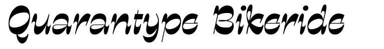 Quarantype Bikeride 字形