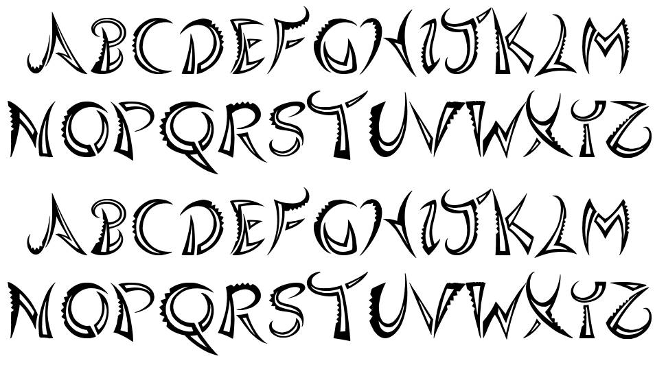 Quasari font specimens
