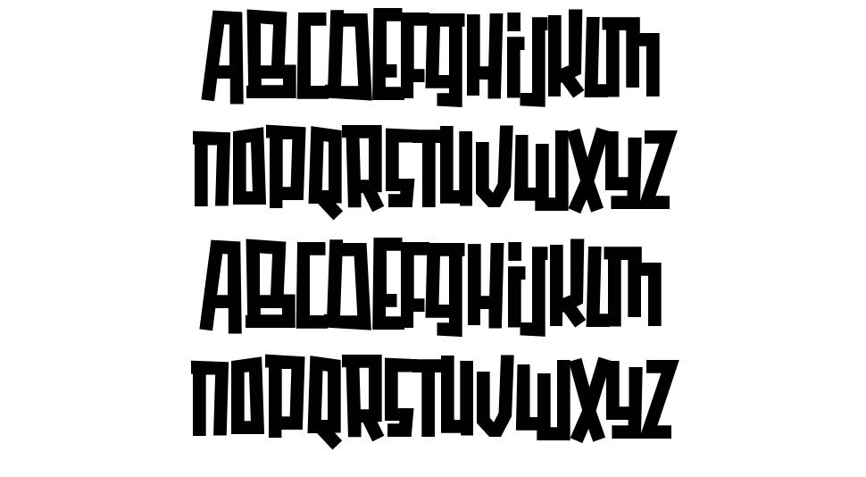Qubiko font Örnekler