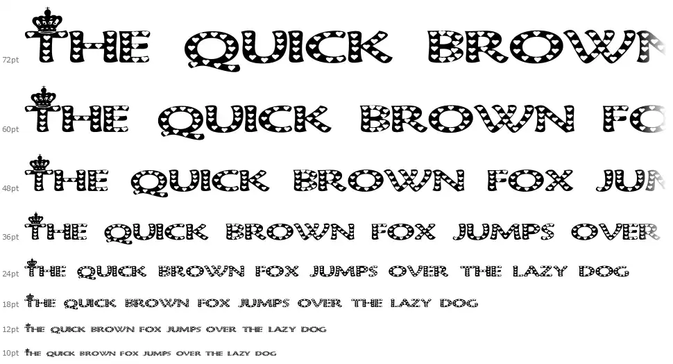 Queen of Hearts font by Pearlygates FontRiver