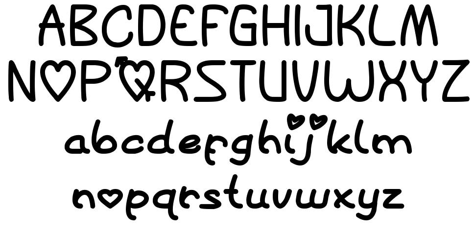 Queen of Love font Örnekler