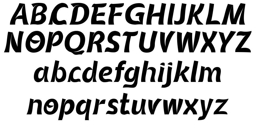 Queenamor font Örnekler