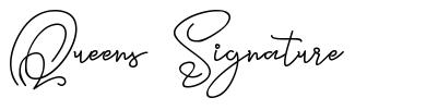 Queens Signature schriftart