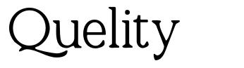 Quelity font