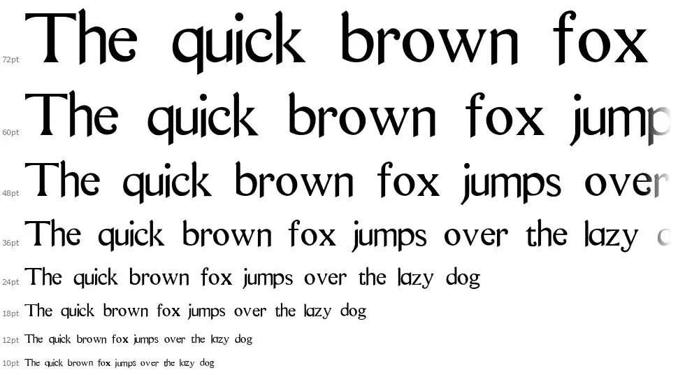 Questfont waterfall