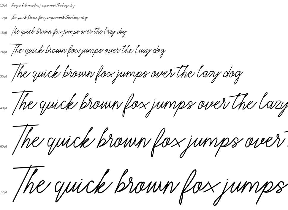Quetes Signature font Waterfall