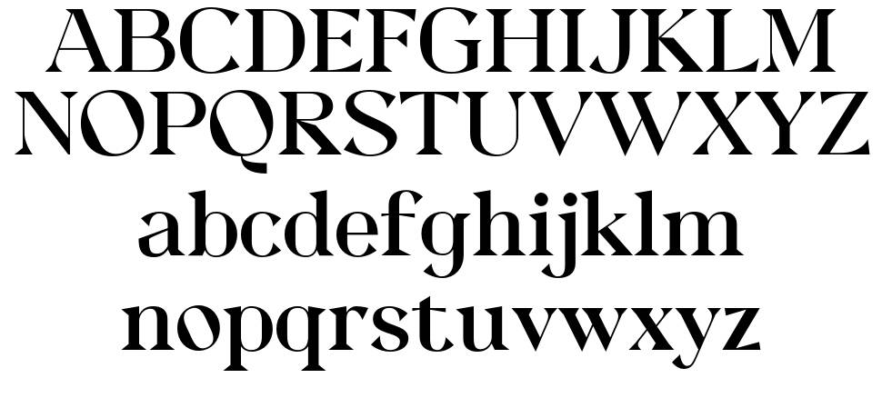 Quetry Serif 字形 标本