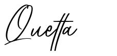 Quetta 字形
