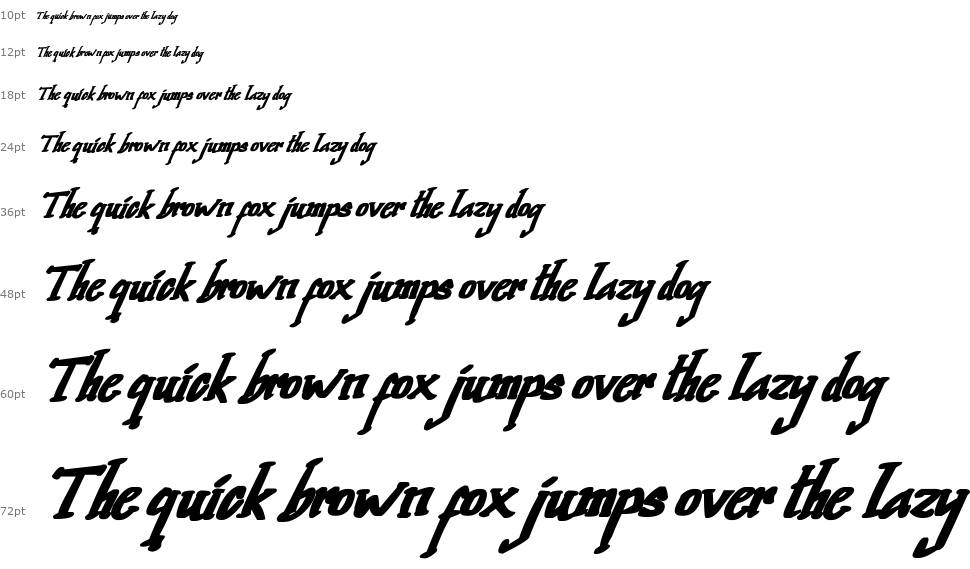 Quick Divine font Waterfall
