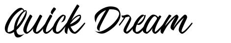 Quick Dream шрифт