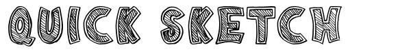 Quick Sketch schriftart