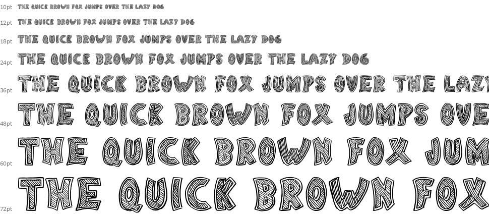 Quick Sketch font Waterfall