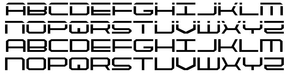 Quick Tech font specimens