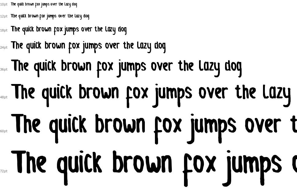 Quickday font Waterfall